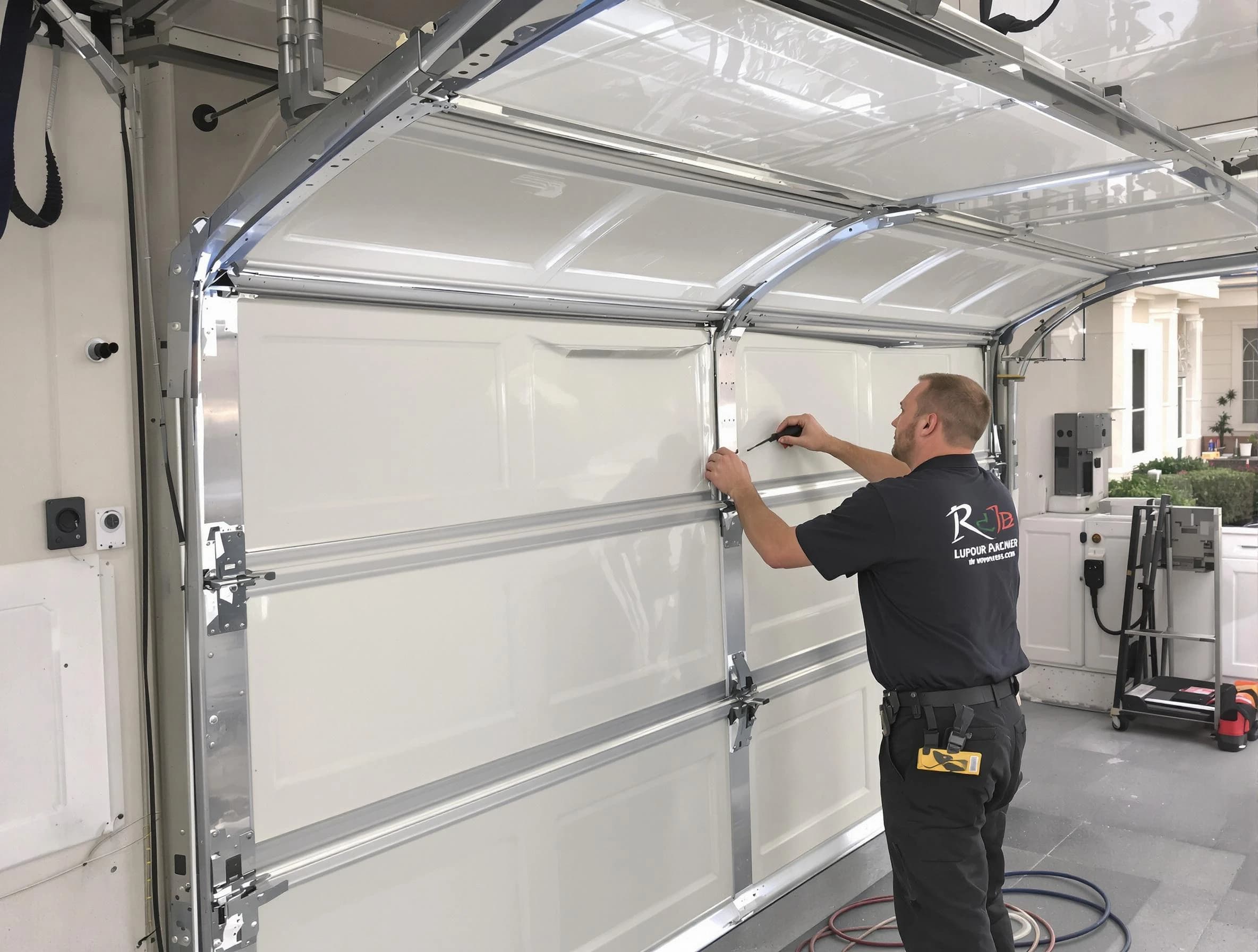 Worcester Garage Door Repair professional performing panel repair in Worcester