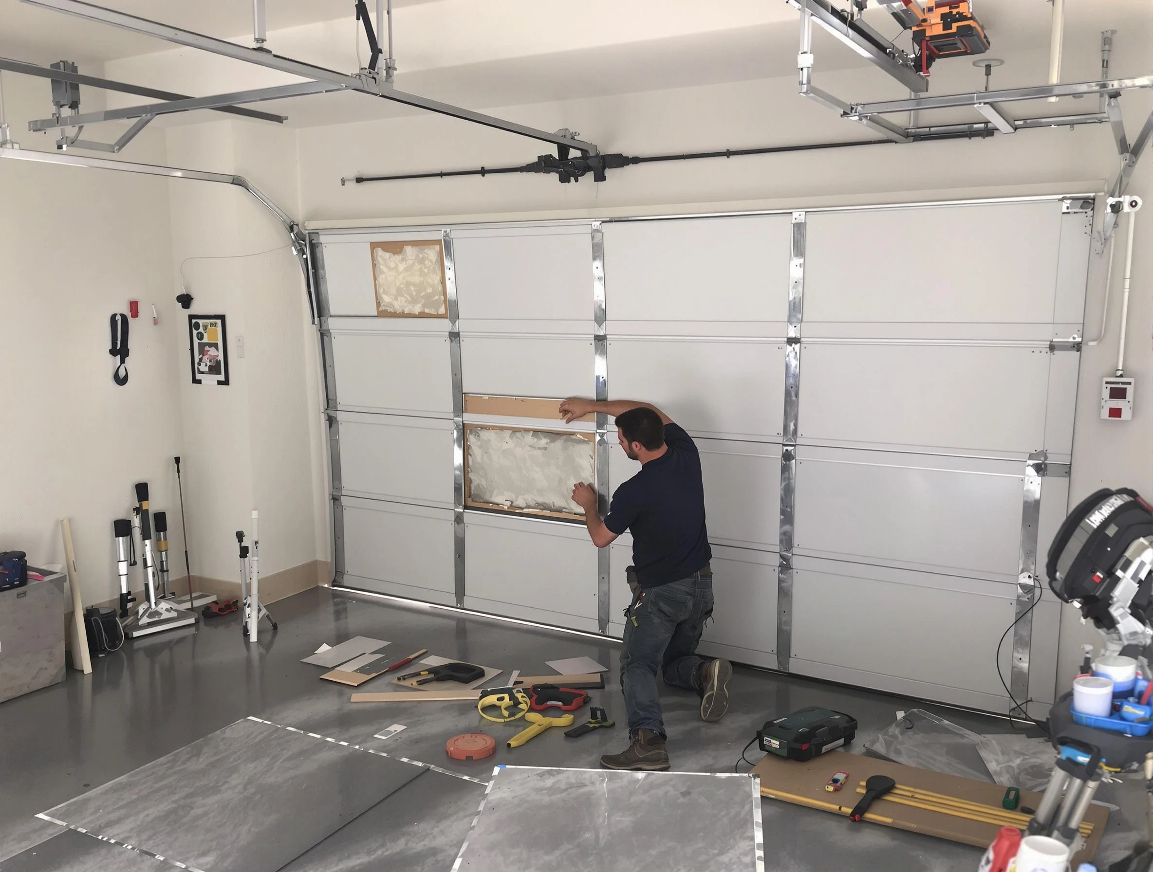 Garage Door Panel Repair in Worcester