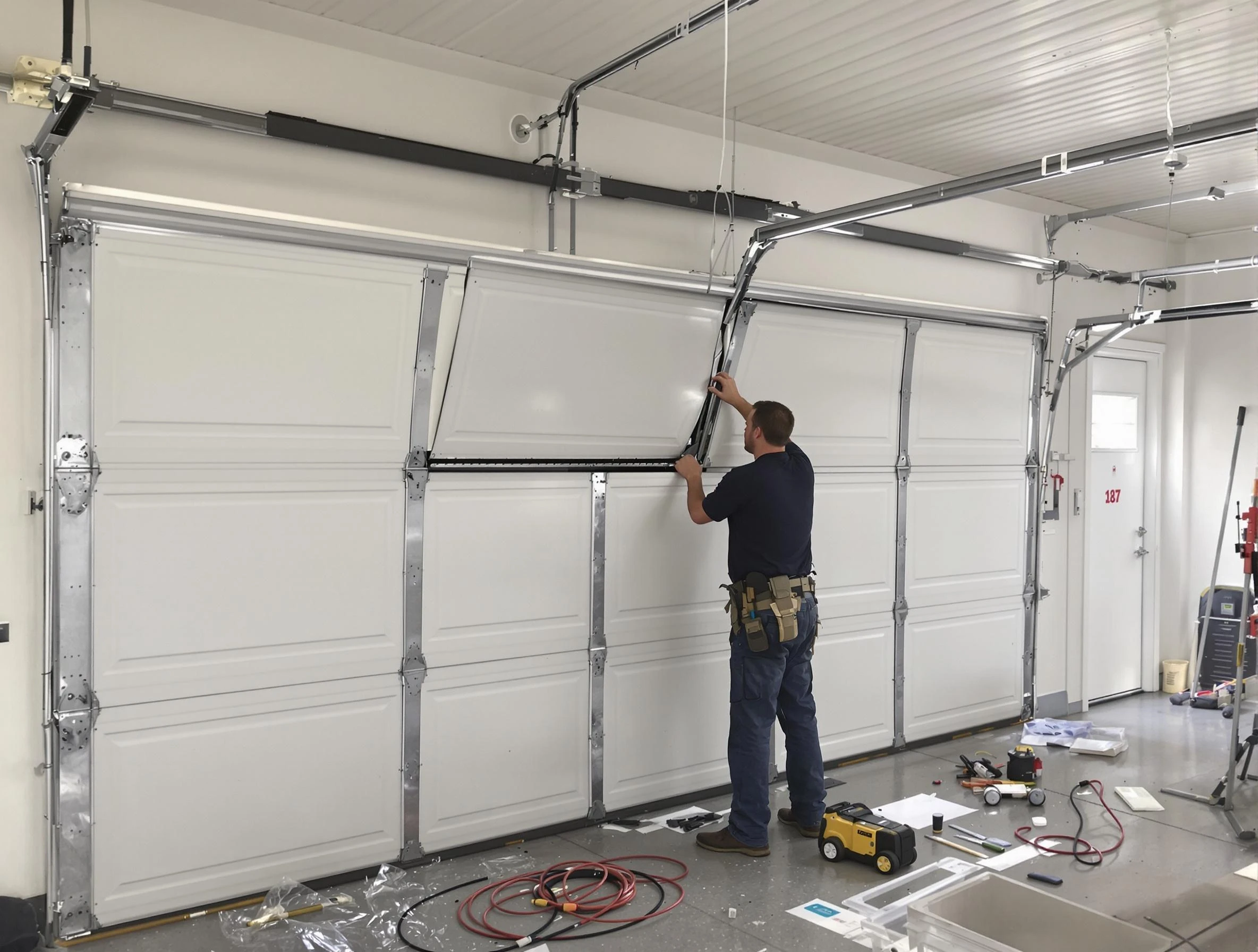 Garage Door Section Replacement in Worcester