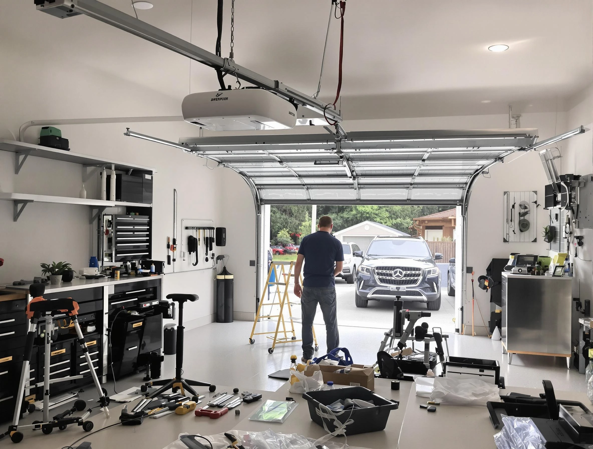 Garage door opener installation by Worcester Garage Door Repair in Worcester